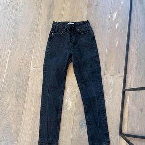 Zara Black straight leg denim